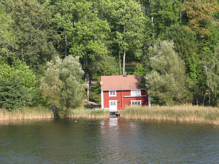 Hütte am See